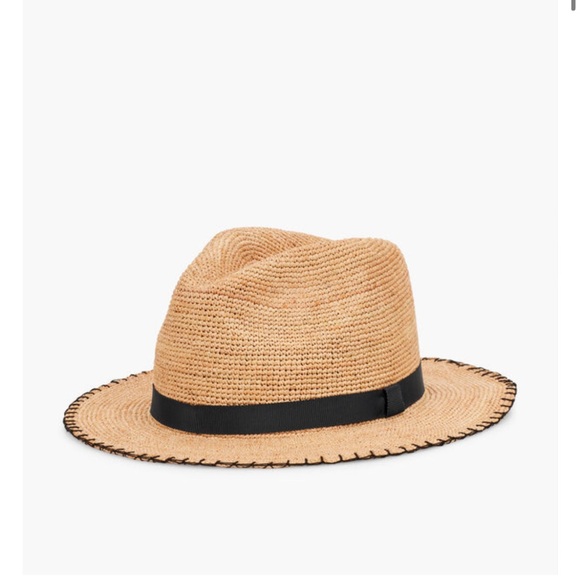 Talbots Crochet Raffia Fedora - Picture 2 of 8